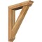 Ekena Millwork Traditional Traditional Rough Sawn Bracket w/ Offset Brace, Western Red Cedar, 6"W x 28"D x 36"H BKT0604X28X36TRA01RWR - alternate 1